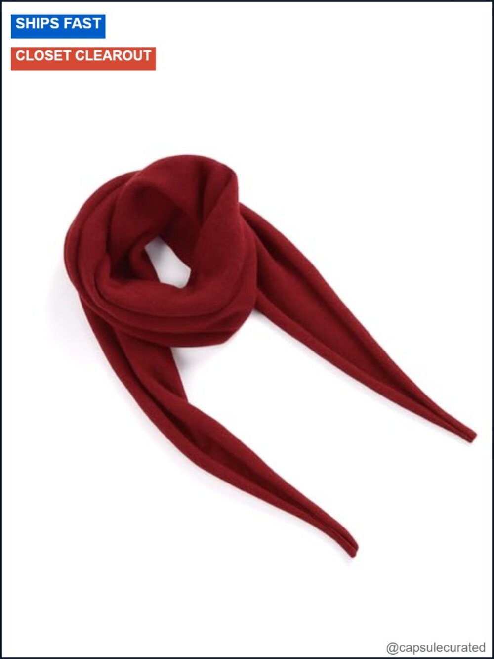 100% Cashmere Scarf, Lightweight Winter Wrap, Soft & Warm, Unisex, 15x47 Inches